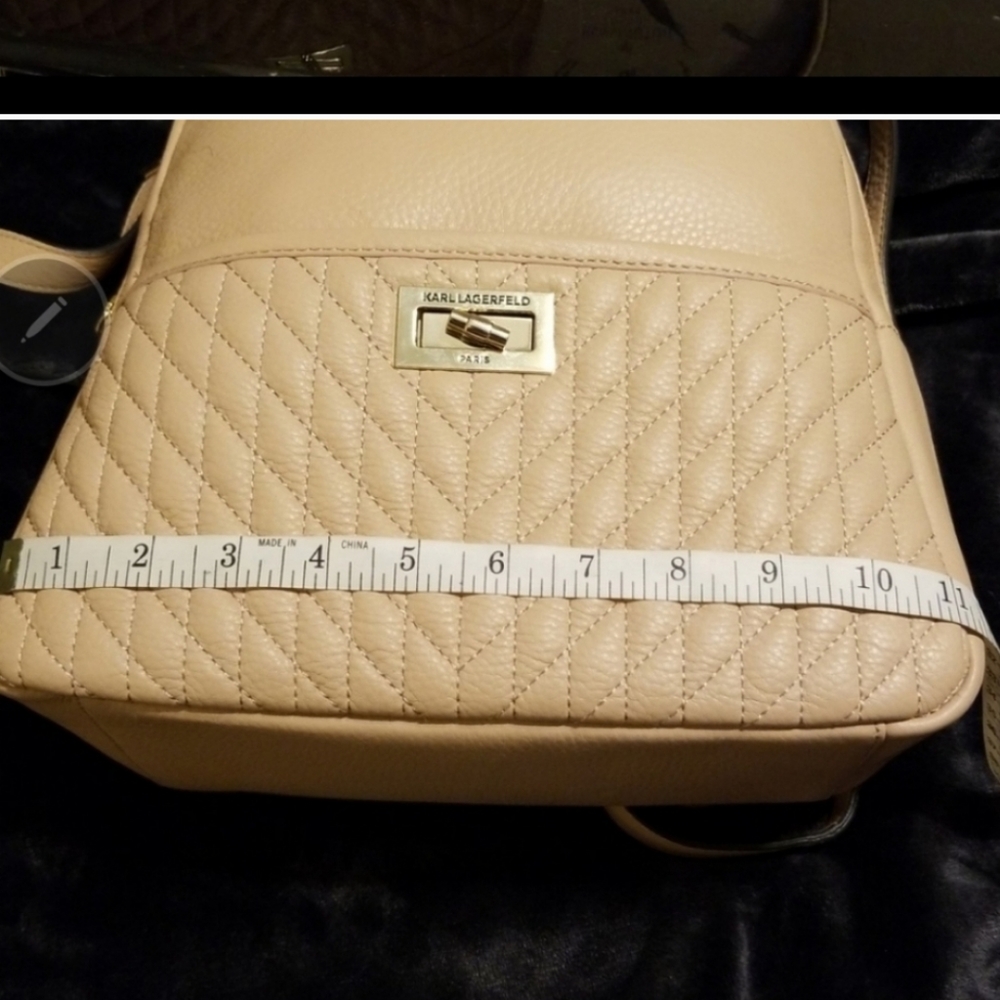 Karl Lagerfeld Leather Paris Backpack NWOT  11"x5"x12"   ♣️❤HOST PICK!! ❤5/1/19 - Picture 10 of 14
